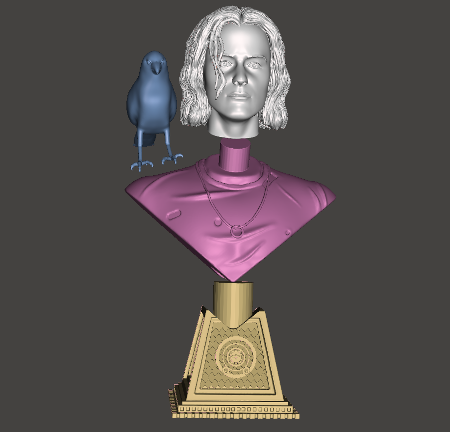 Brandon Lee "The Crow" Movie Model Bust High-Quality - Digital STL 3D Models