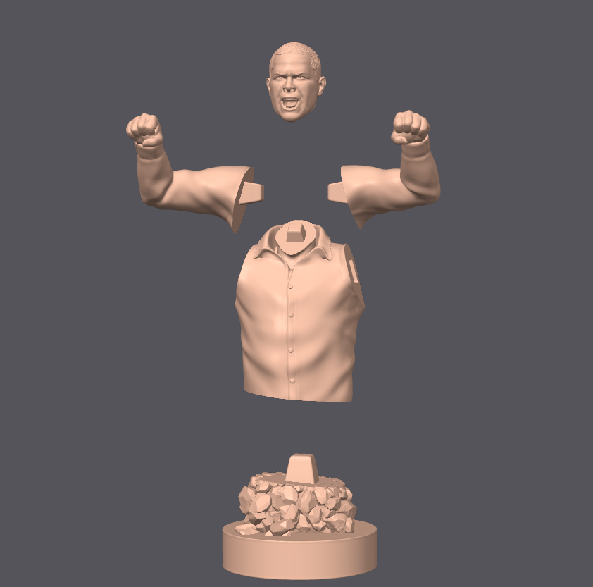 Tuco Salamanca Bloody Fist Pose - Breaking Bad TV Show - Digital STL 3D Models