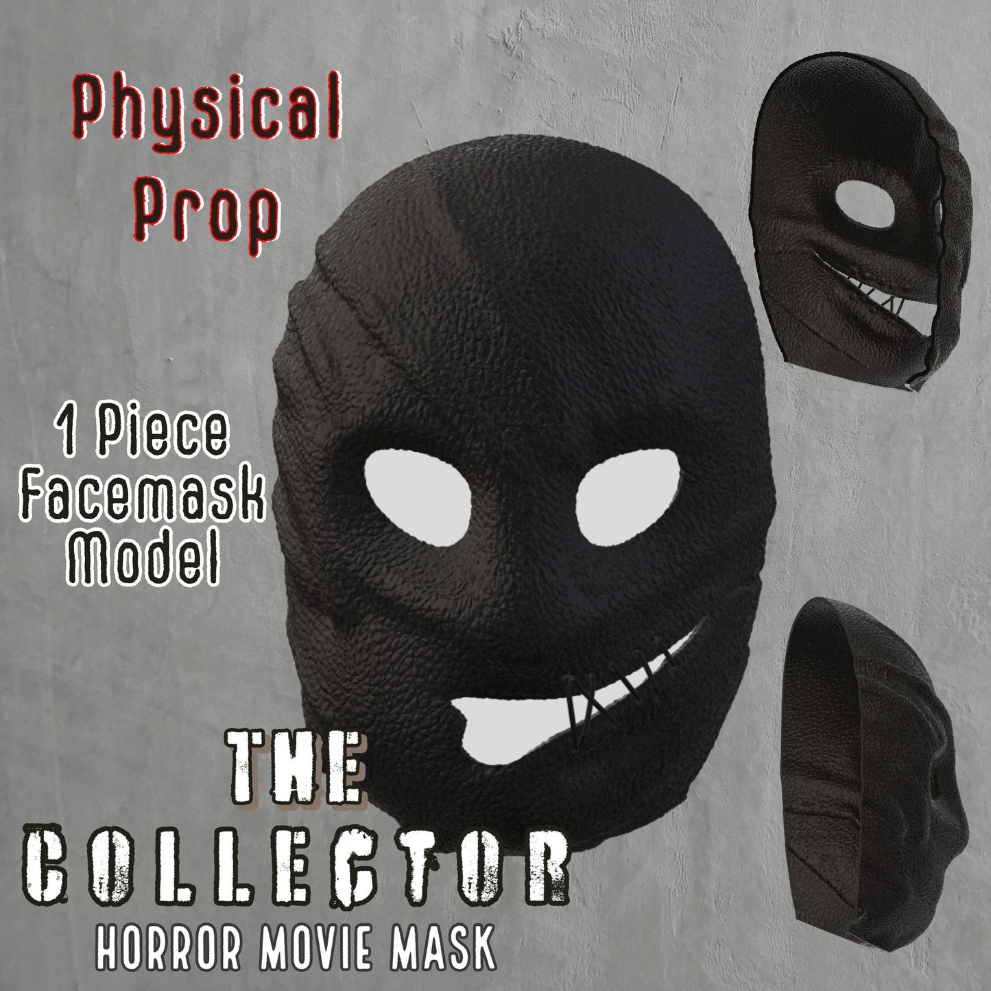 The Collector Face Mask - Horror Movie | Professional Prop - Textured Surface PLA+ | Multiple Sizes - Horror Decor - Halloween Mask