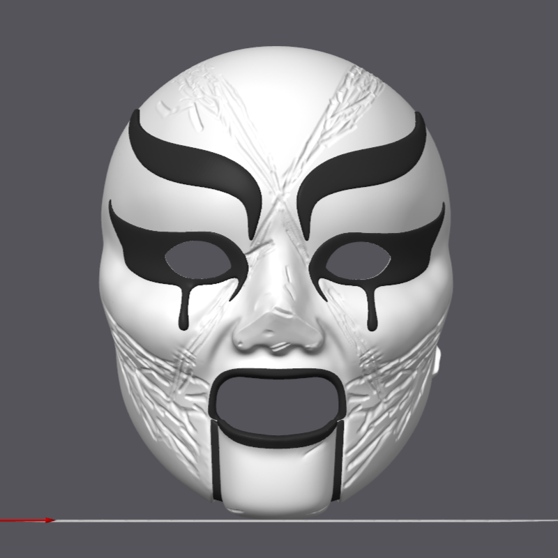 Buddy Swanson "The Metal Killer" Horror Music Full Face Mask - Digital STL 3D Model
