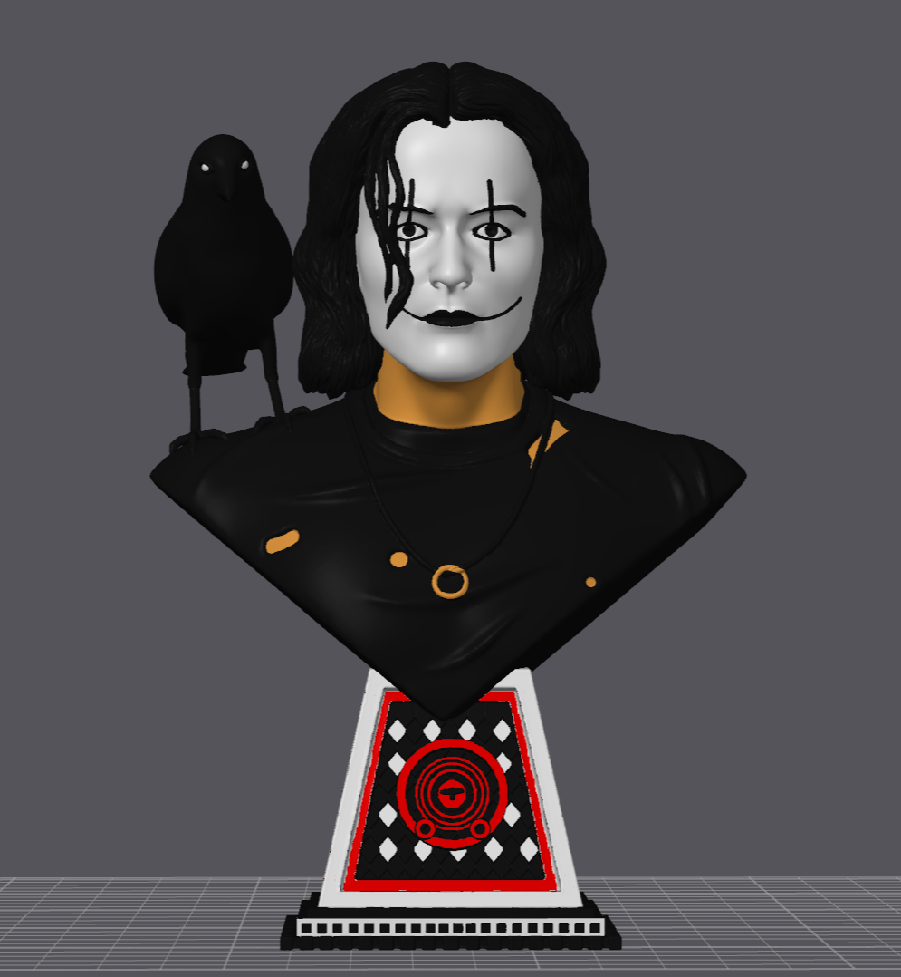 Brandon Lee "The Crow" Movie Model Bust High-Quality - Digital STL 3D Models