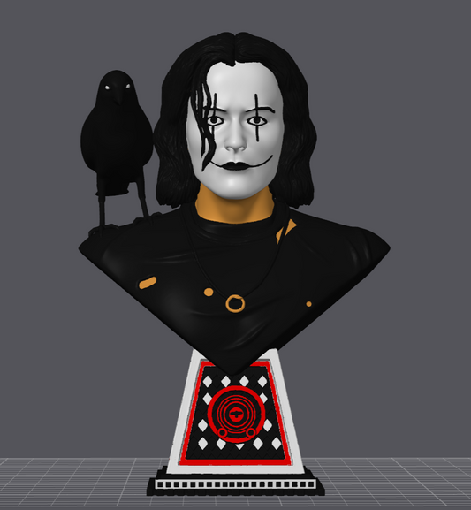 Brandon Lee "The Crow" Movie Model Bust High-Quality - Digital STL 3D Models