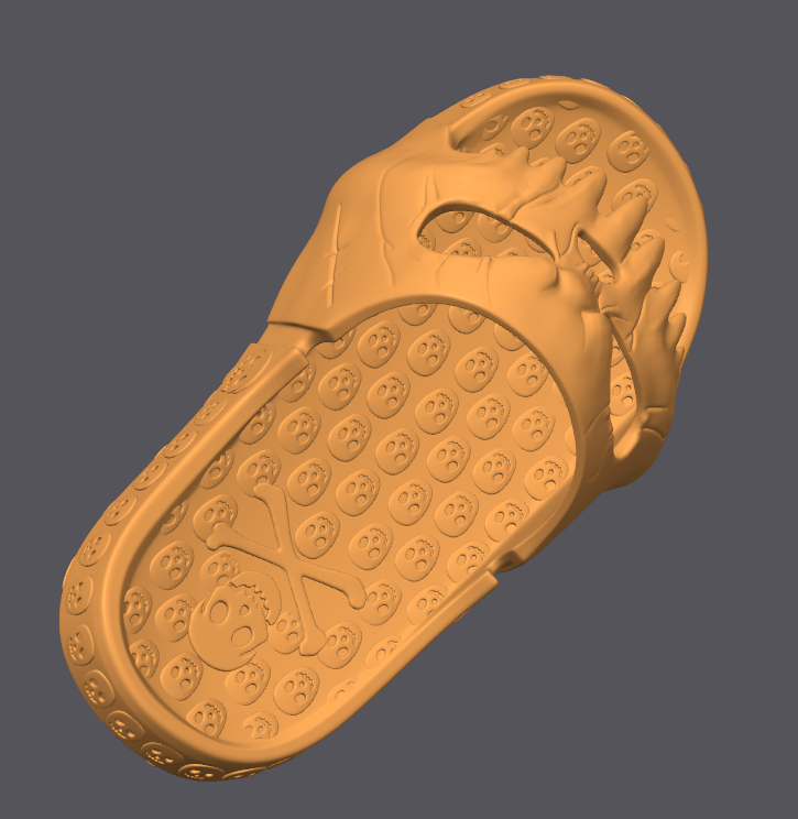 Skull Sandal Prop - Digital STL 3D Model