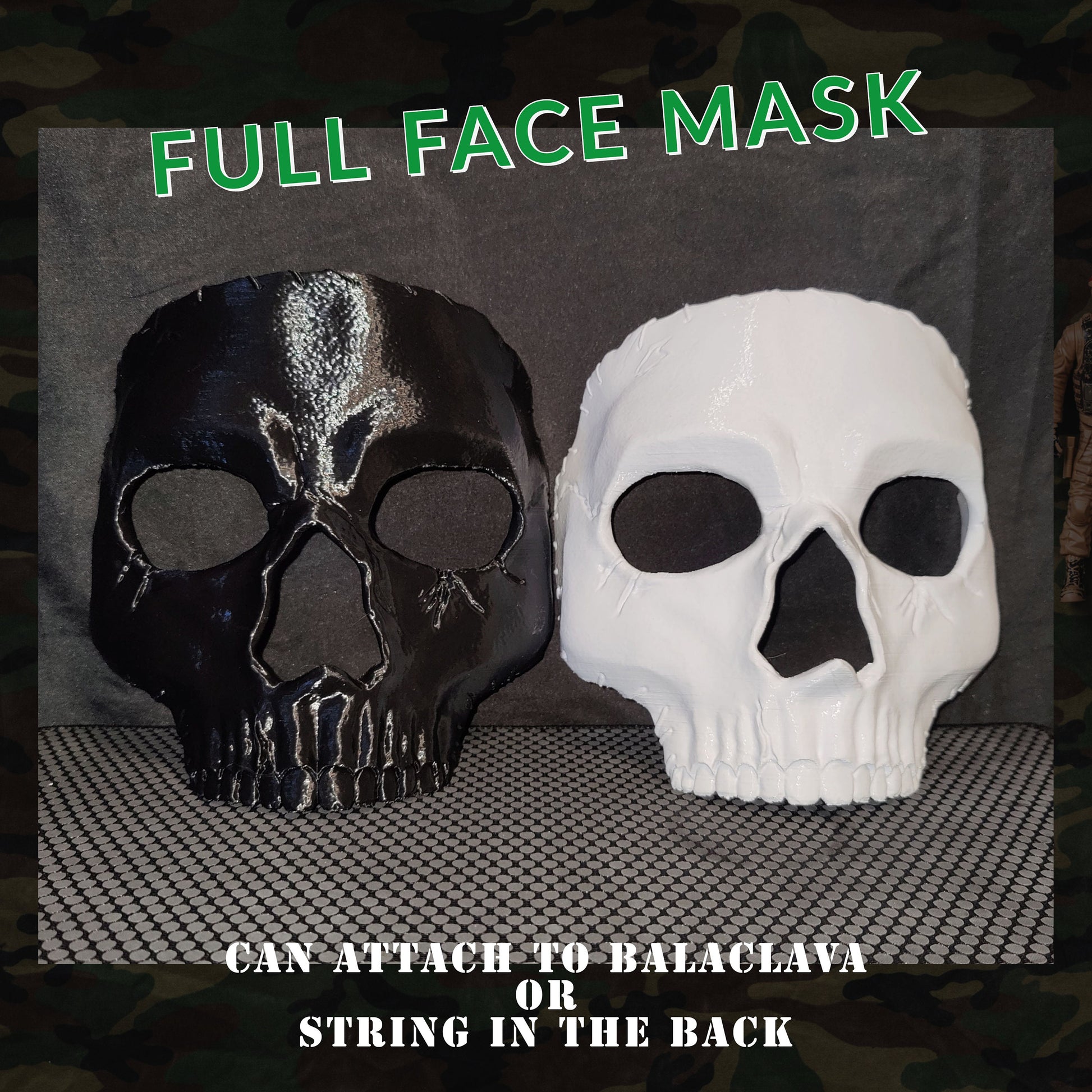 Ghost Operator Face Mask - Call Of Duty Game Mask/Cosplay | Professional Prop | Multiple Colors & Sizes Available