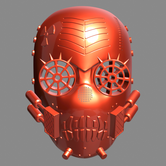 Wasteland Post-Apocalyptic Full Faceshell Prop | Halloween Costume  - Digital STL 3D Model