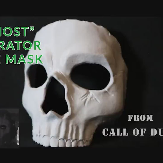 Ghost Operator Face Mask - Call Of Duty Game Mask/Cosplay | Professional Prop | Multiple Colors & Sizes Available