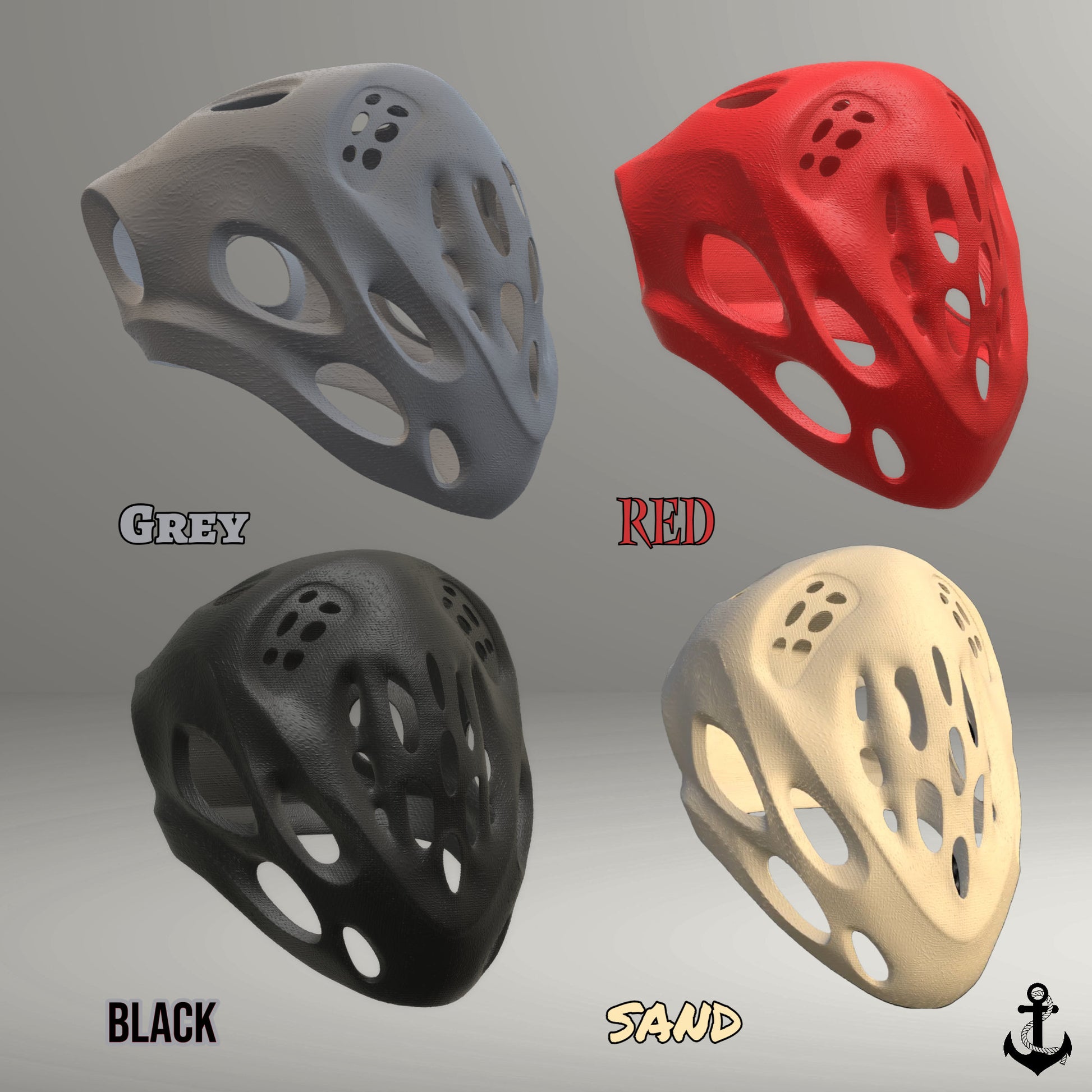 Foam Helmet V1 - Halloween - Hypebeast Shoe - Techwear - Multisize - Multicolor - One Piece Model - Fashion Helmet Prop Fan Art Decoration