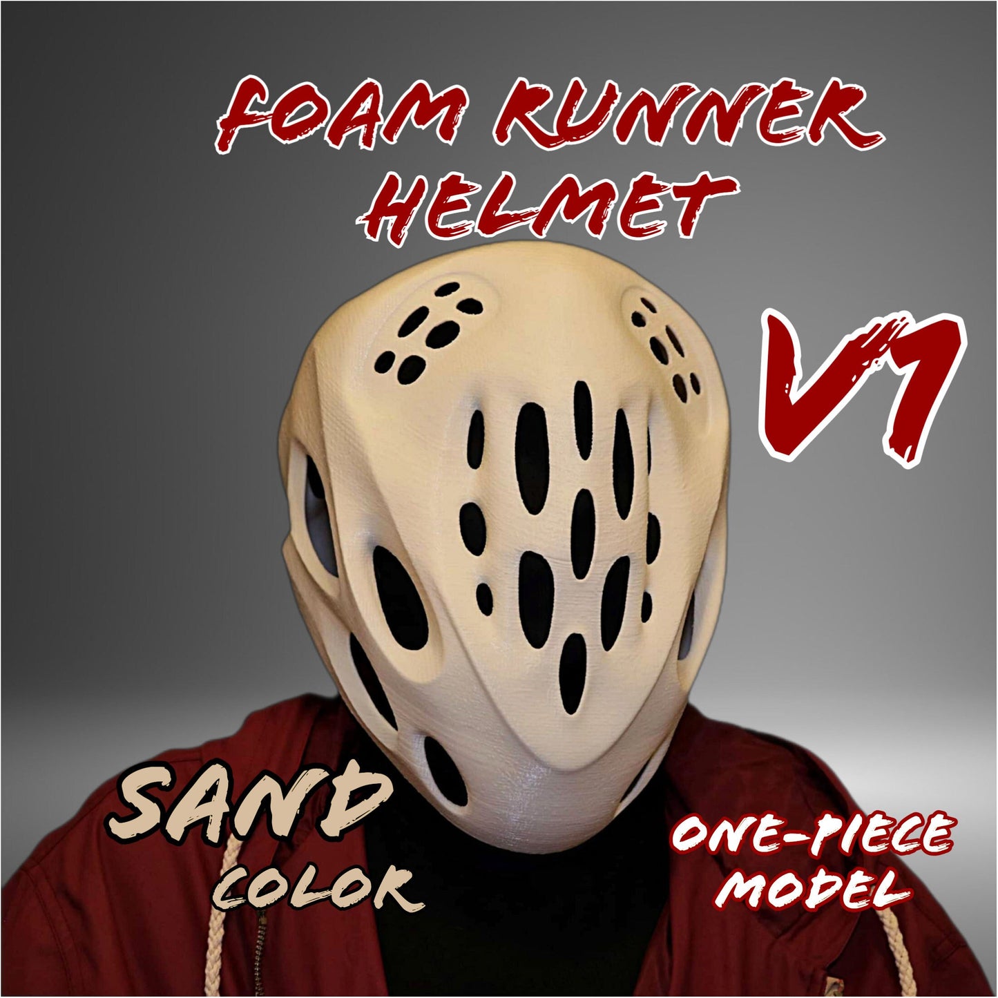 Foam Helmet V1 - Halloween - Hypebeast Shoe - Techwear - Multisize - Multicolor - One Piece Model - Fashion Helmet Prop Fan Art Decoration